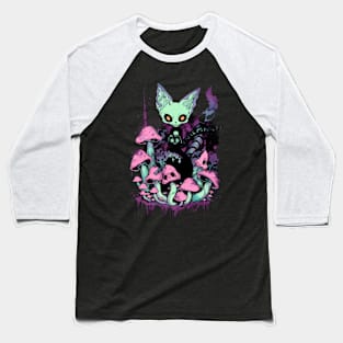 Shroom Cat Baseball T-Shirt